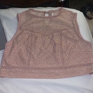 Size XL Xhilaration pale pink crop top (: